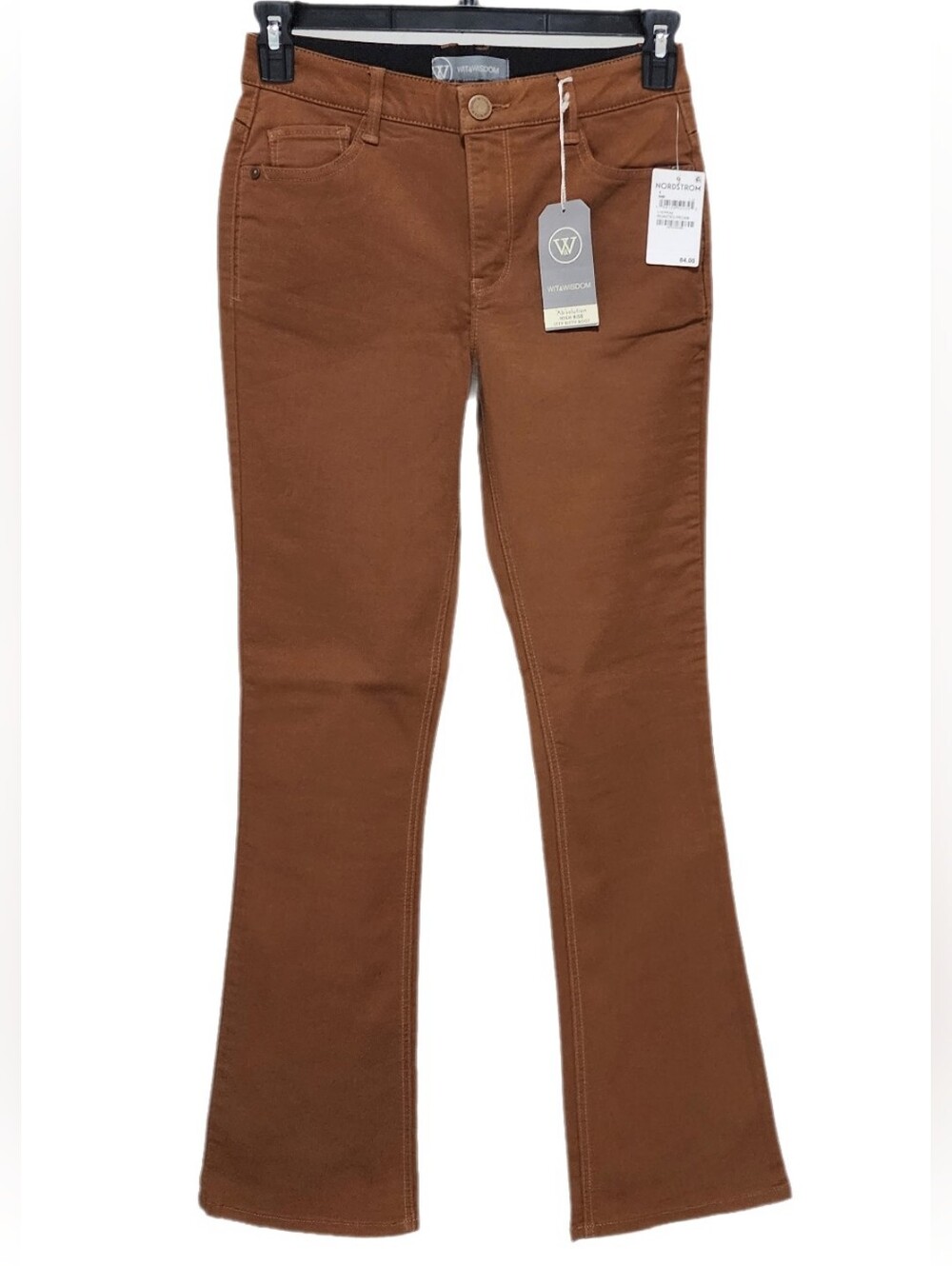 Wit & Wisdom Itty Bitty Bootcut Pants High Rise Ab Solution Roasted Pecan 4